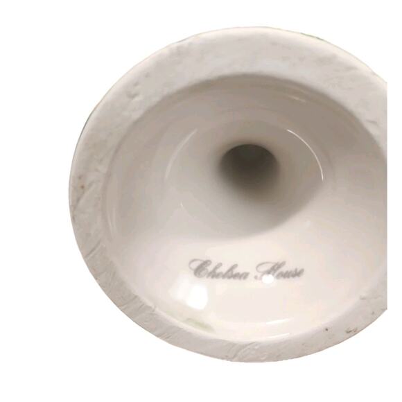 2 Pc Chelsea House Porcelain Lily Flower 7" Candlestick Holders Yellow Vnt - Picture 15 of 15